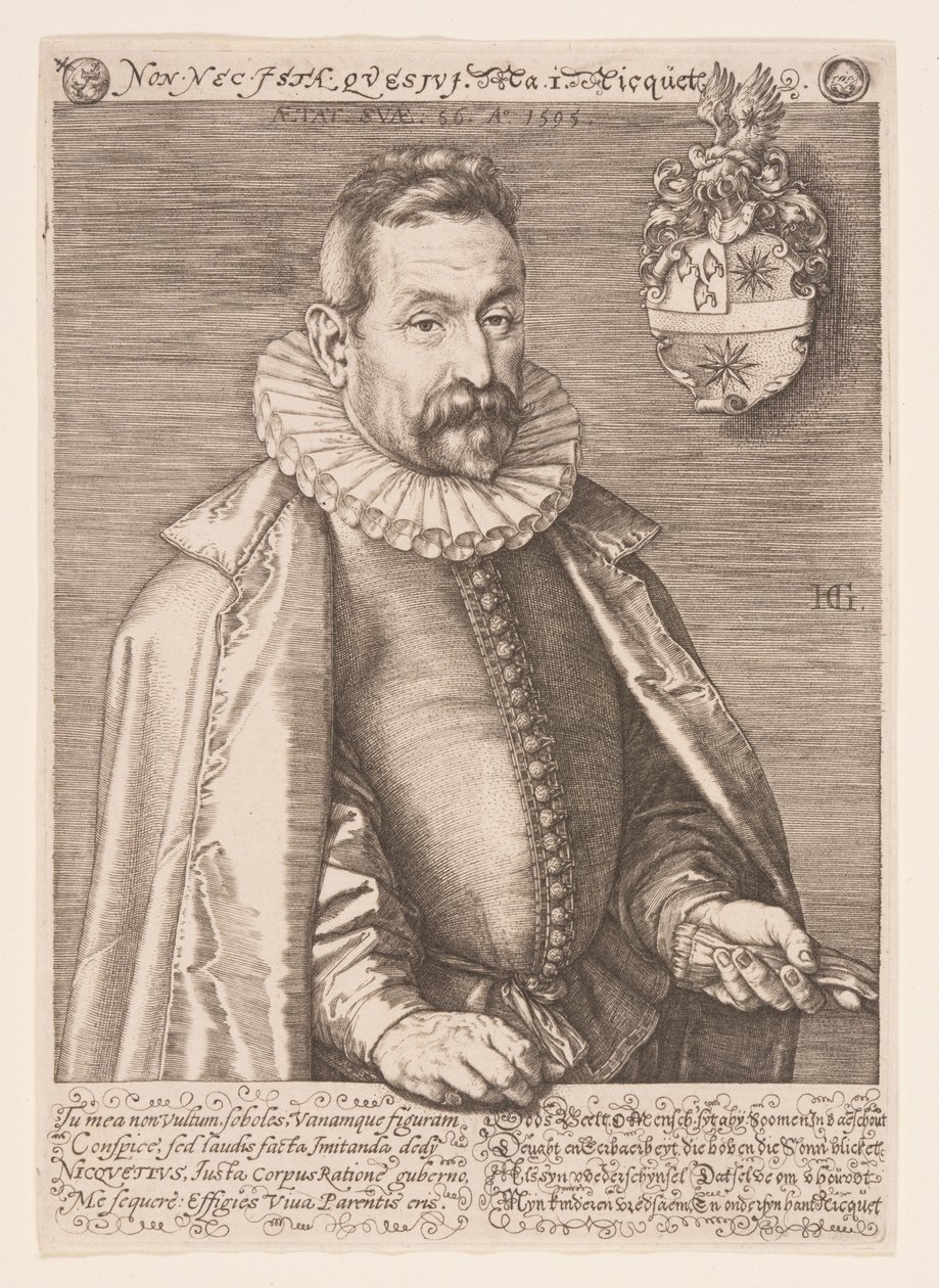 Jan Nicquet, amszterdami műgyűjtő alkotó: Hendrick Goltzius