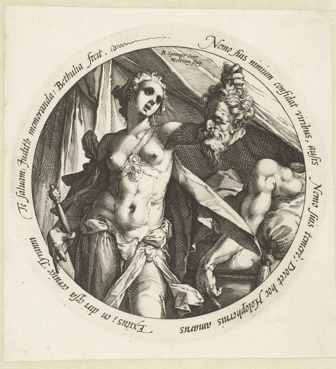 Judit Holofernész fejével alkotó: Hendrick Goltzius