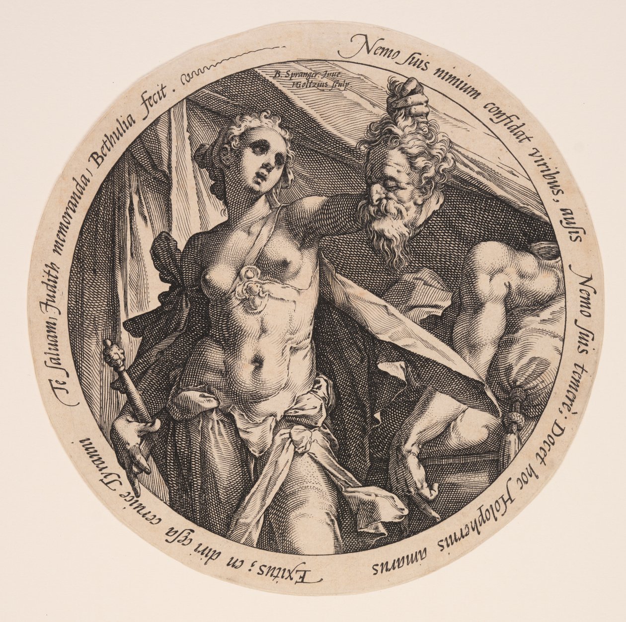 Judit Holofernész fejével alkotó: Hendrick Goltzius