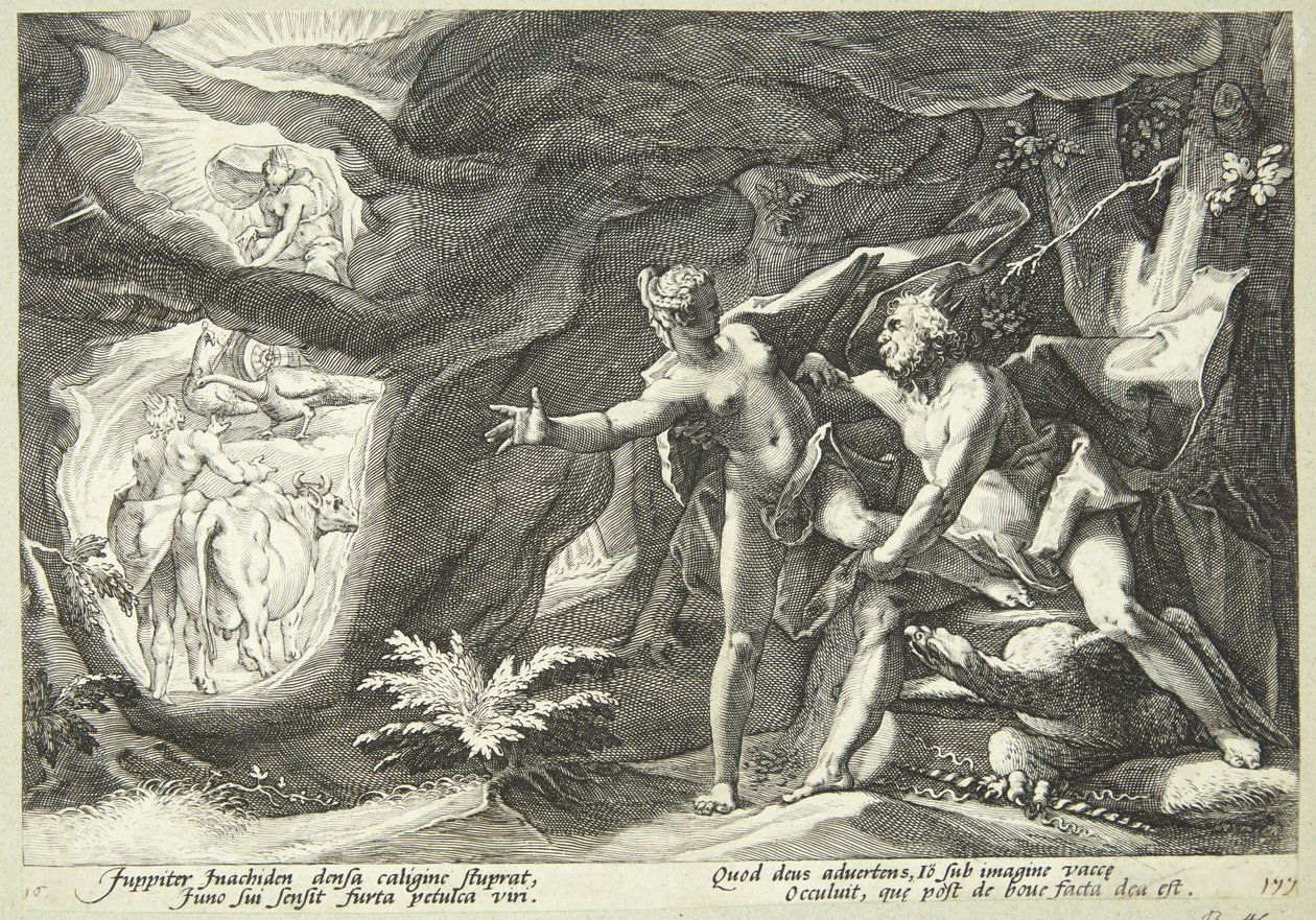 Jupiter és Io alkotó: Hendrick Goltzius