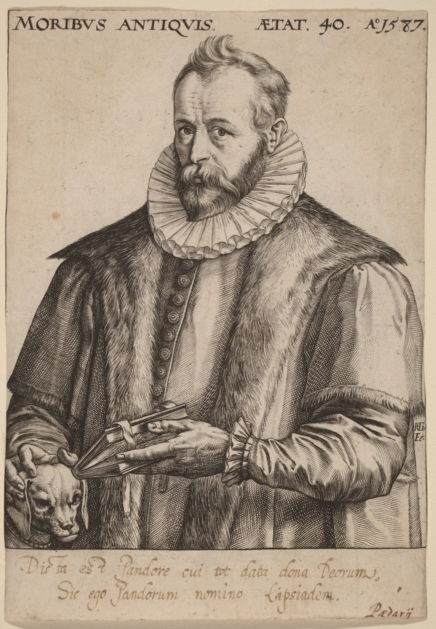 Justus Lipsius alkotó: Hendrick Goltzius