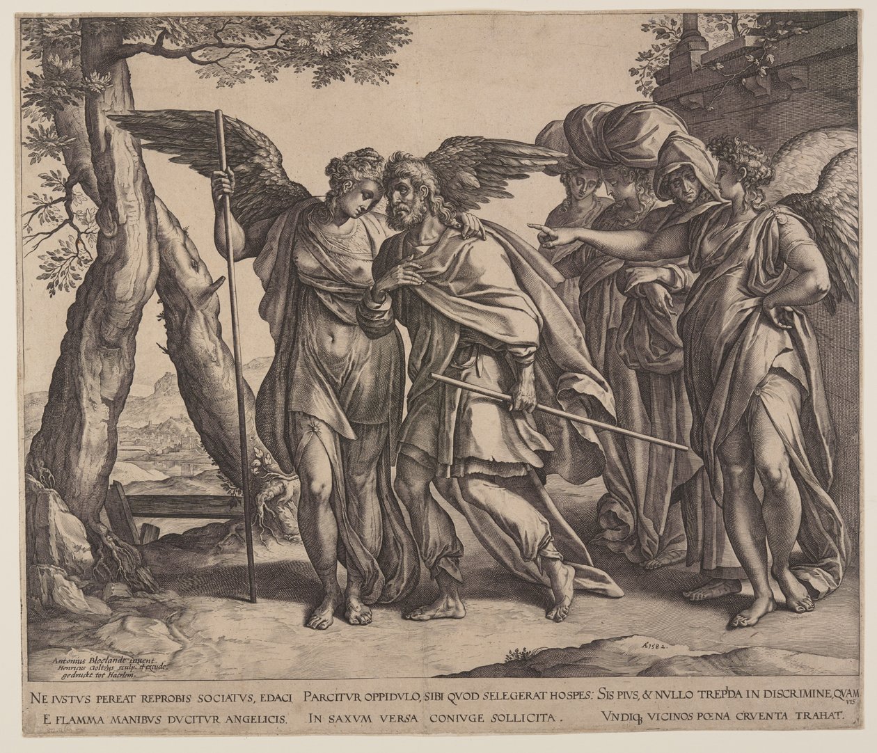 Lót és lányai alkotó: Hendrick Goltzius