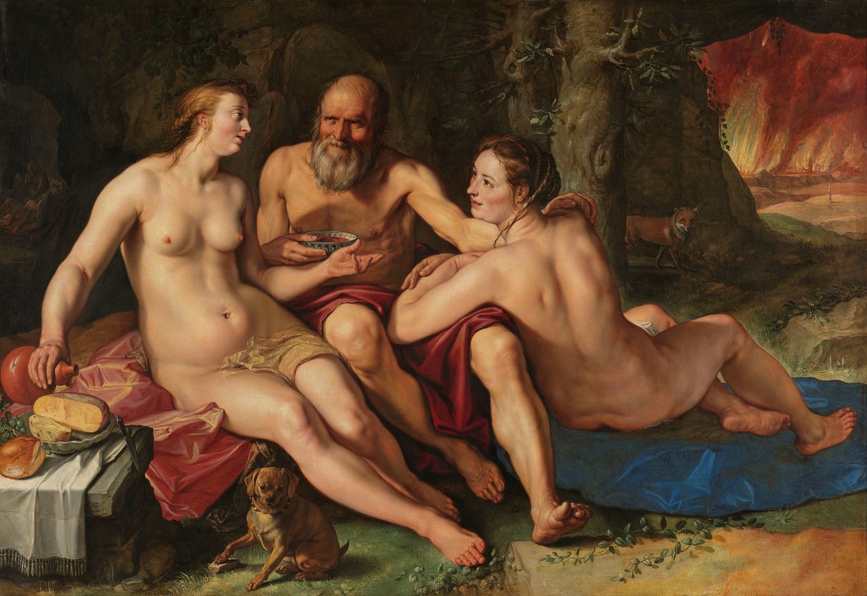 Lót és lányai Loth és lányai alkotó: Hendrick Goltzius