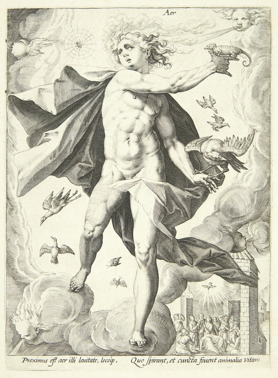 Levegő (Aer) alkotó: Hendrick Goltzius