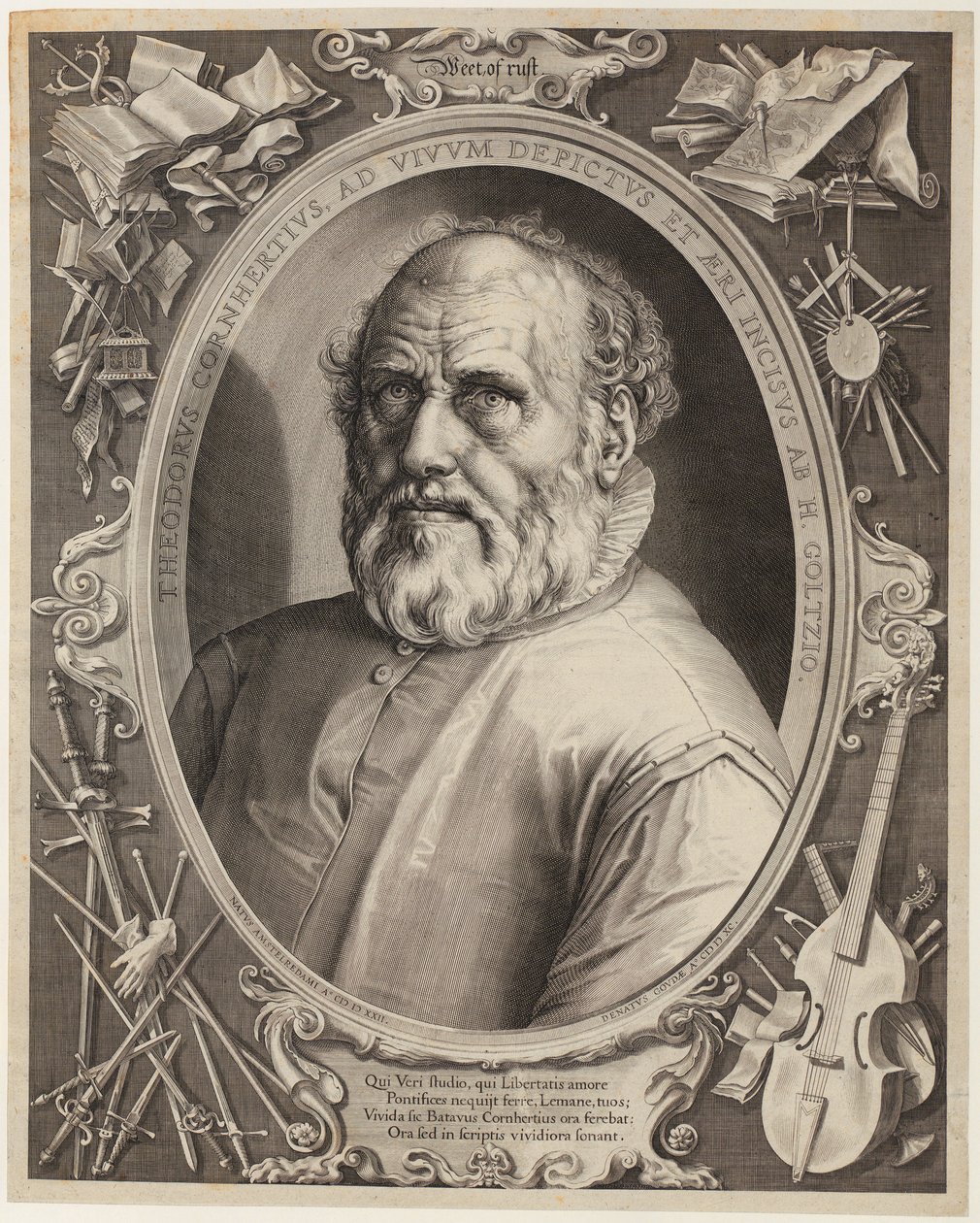Mars és Vénusz, akiket Vulcanus meglep alkotó: Hendrick Goltzius