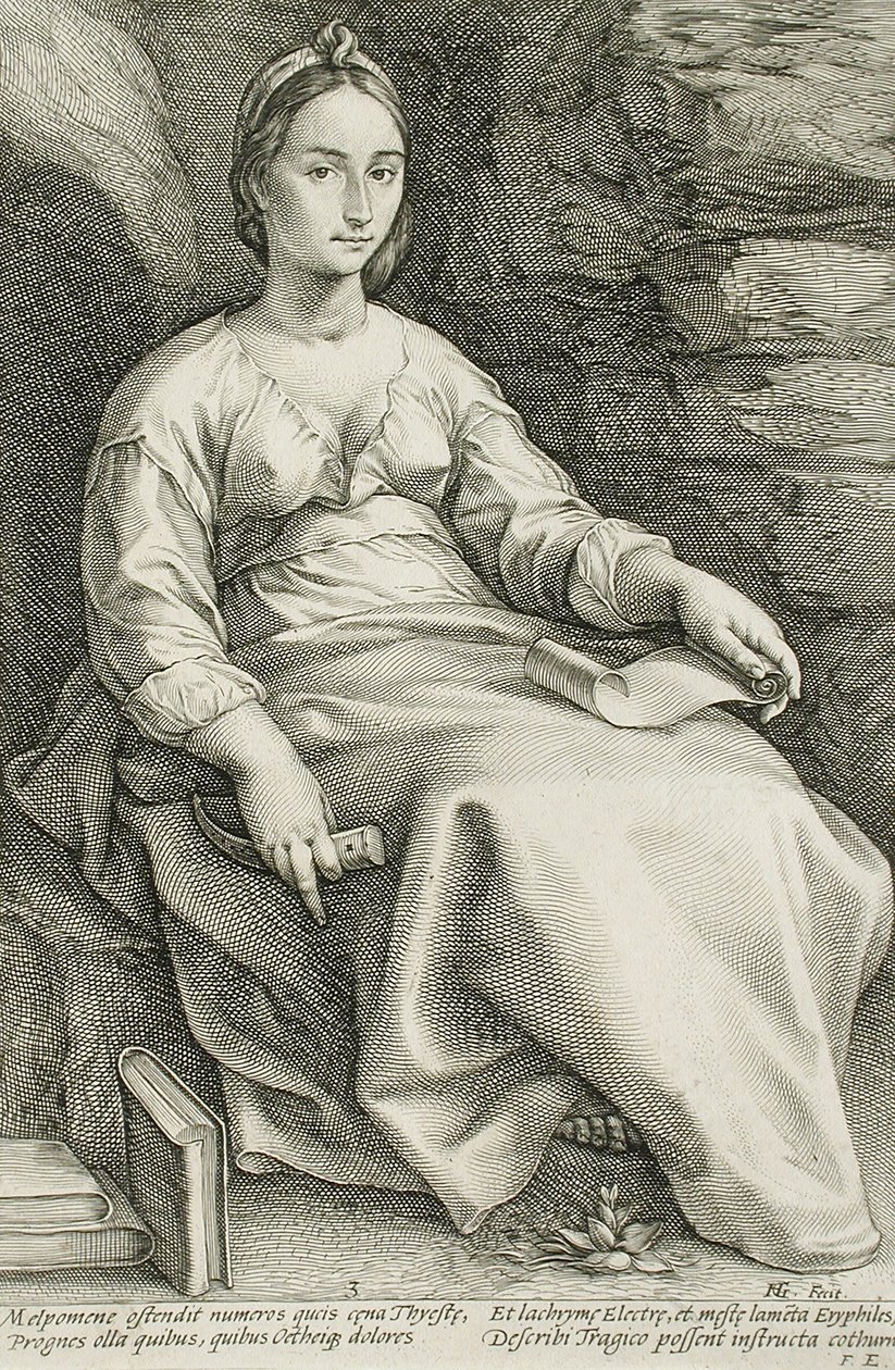 Melpoméné alkotó: Hendrick Goltzius