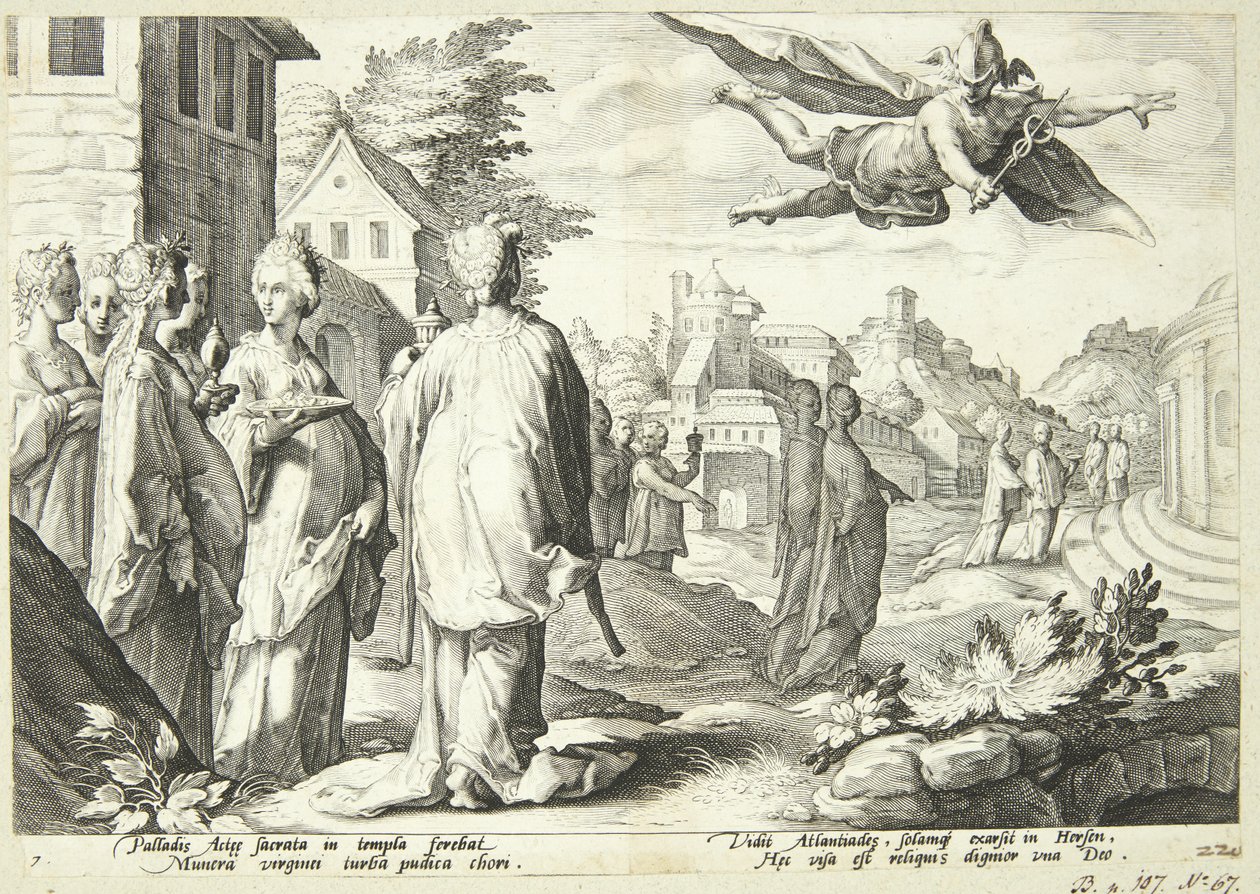 Merkur beleszeret Herse-be alkotó: Hendrick Goltzius
