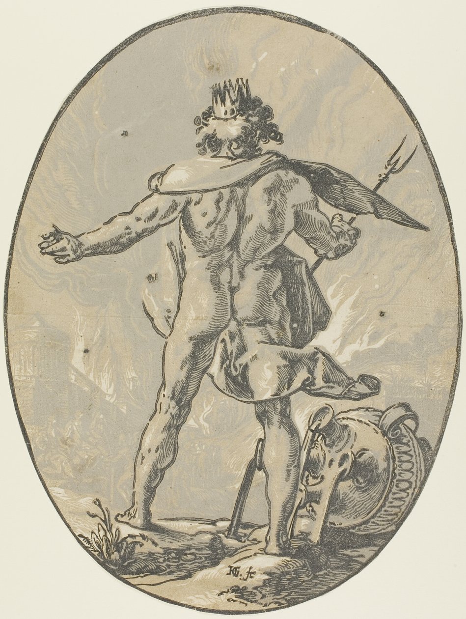 Plútó, négyes lemez a Demogorgontól és az istenségektől alkotó: Hendrick Goltzius