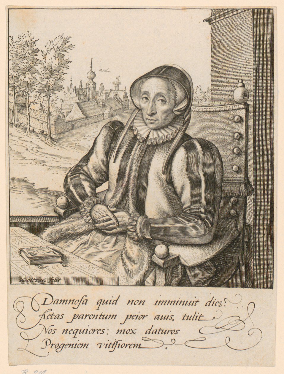 Anna Fullings portréja alkotó: Hendrick Goltzius