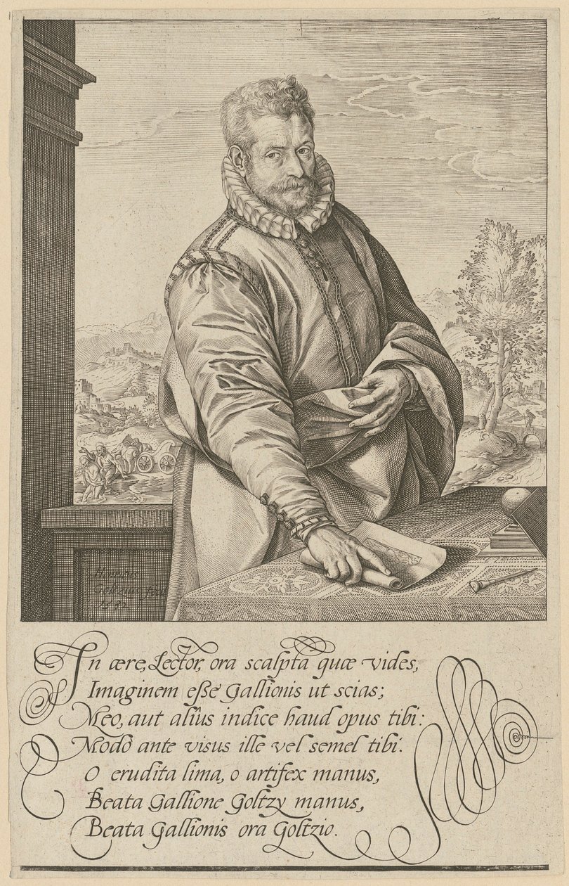 Philips Galle portréja alkotó: Hendrick Goltzius