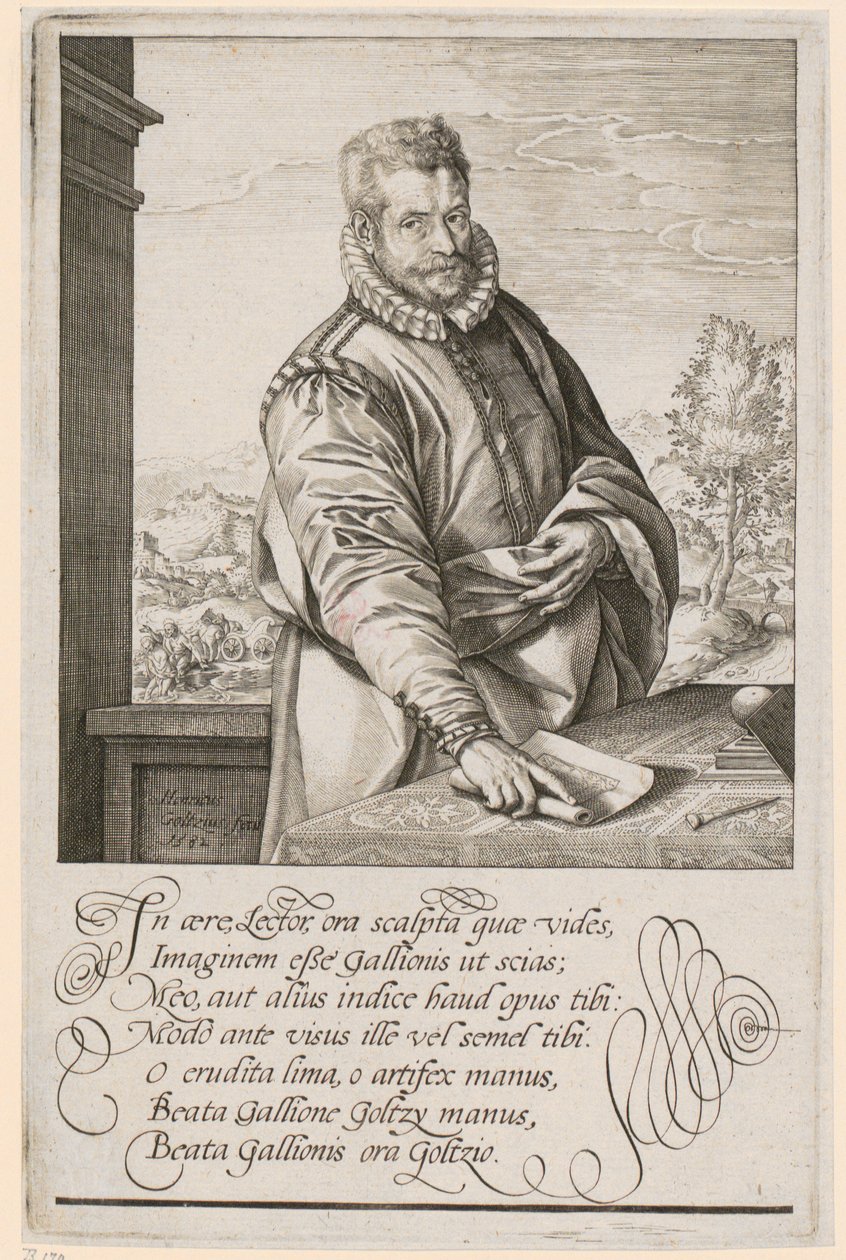 Philips Galle portréja alkotó: Hendrick Goltzius