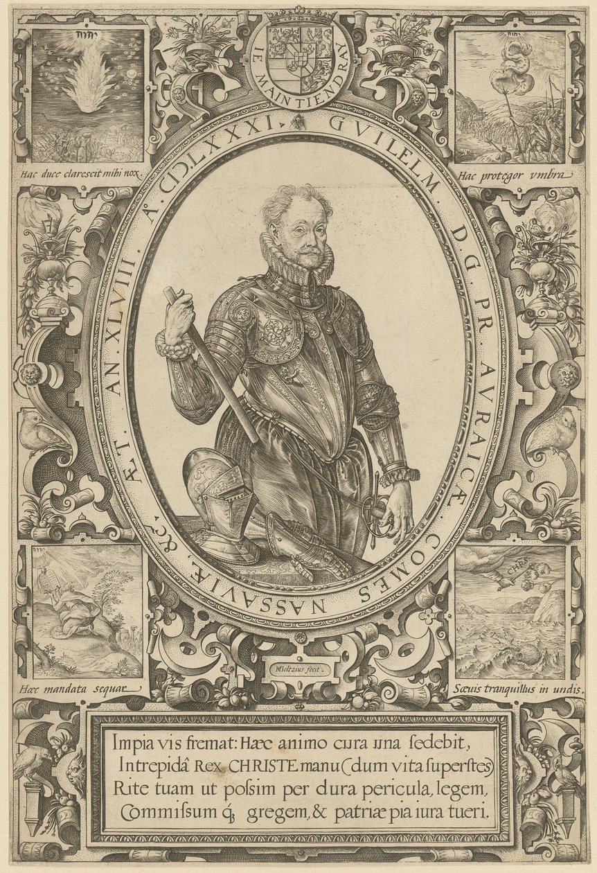 I. Vilmos orániai herceg portréja alkotó: Hendrick Goltzius