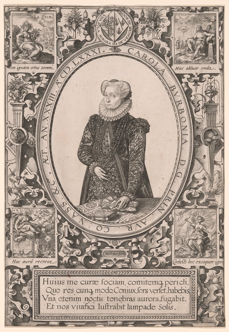 Charlotte de Bourbon portréja alkotó: Hendrick Goltzius