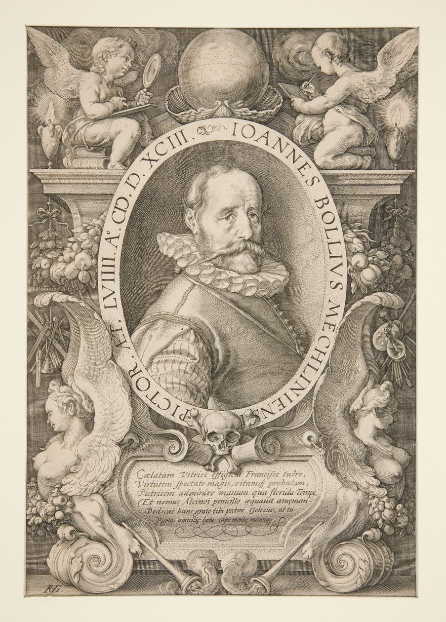 Hans Bol portréja alkotó: Hendrick Goltzius