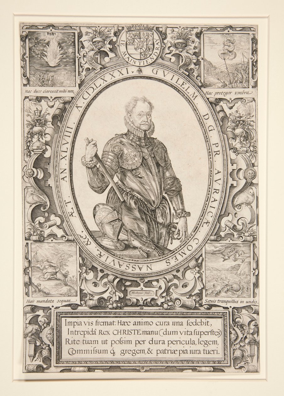 Orániai Vilmos portréja alkotó: Hendrick Goltzius