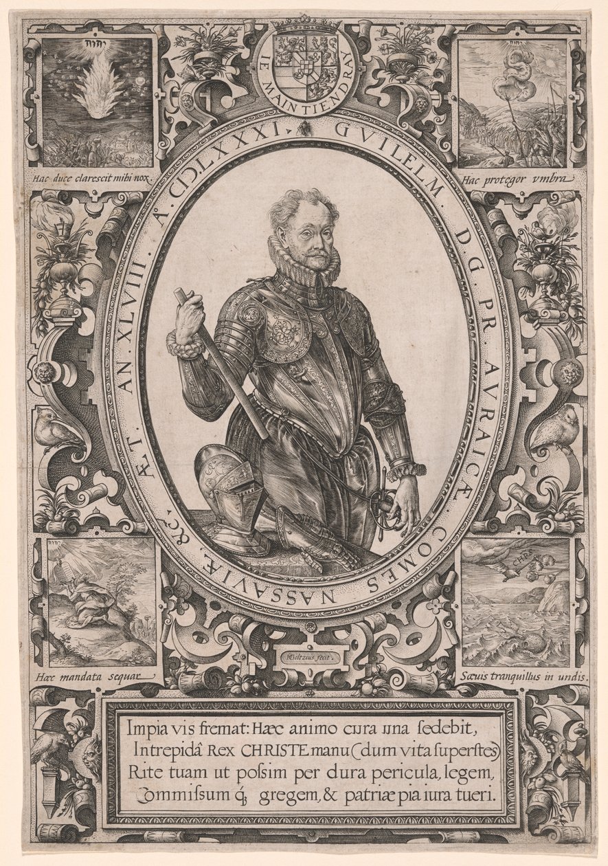 Orániai Vilmos portréja alkotó: Hendrick Goltzius