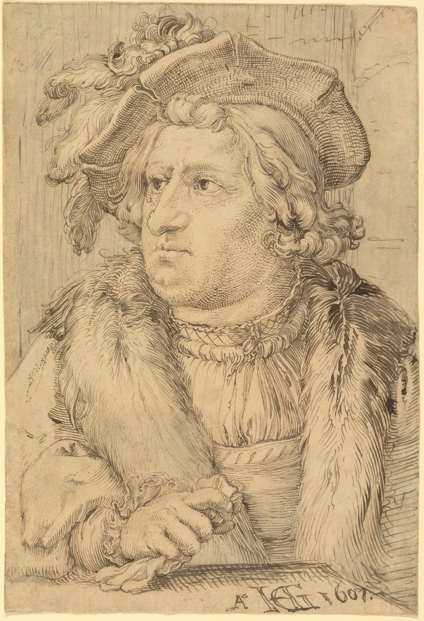 Egy férfi portréja alkotó: Hendrick Goltzius