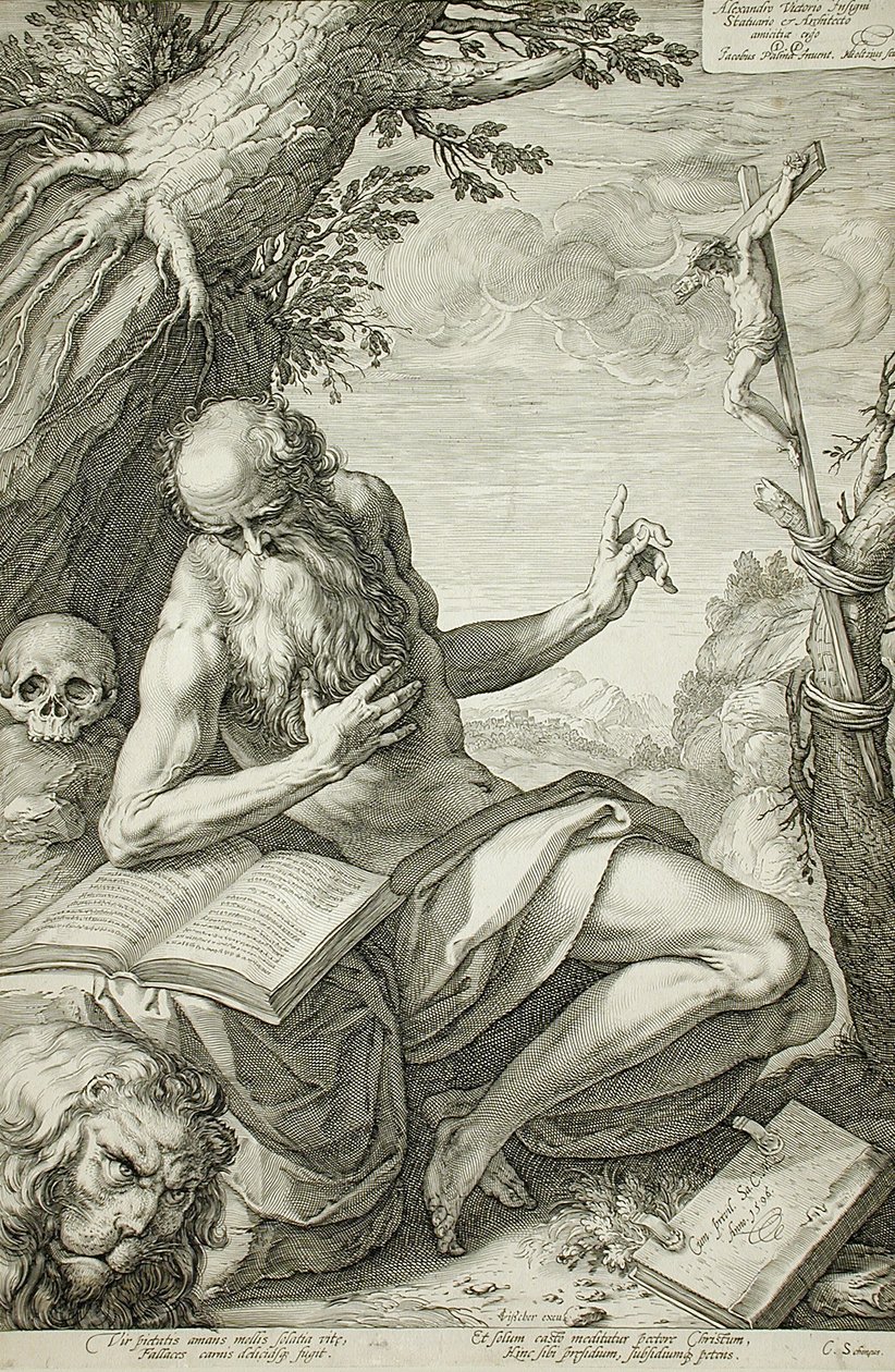 Szent Jeromos alkotó: Hendrick Goltzius