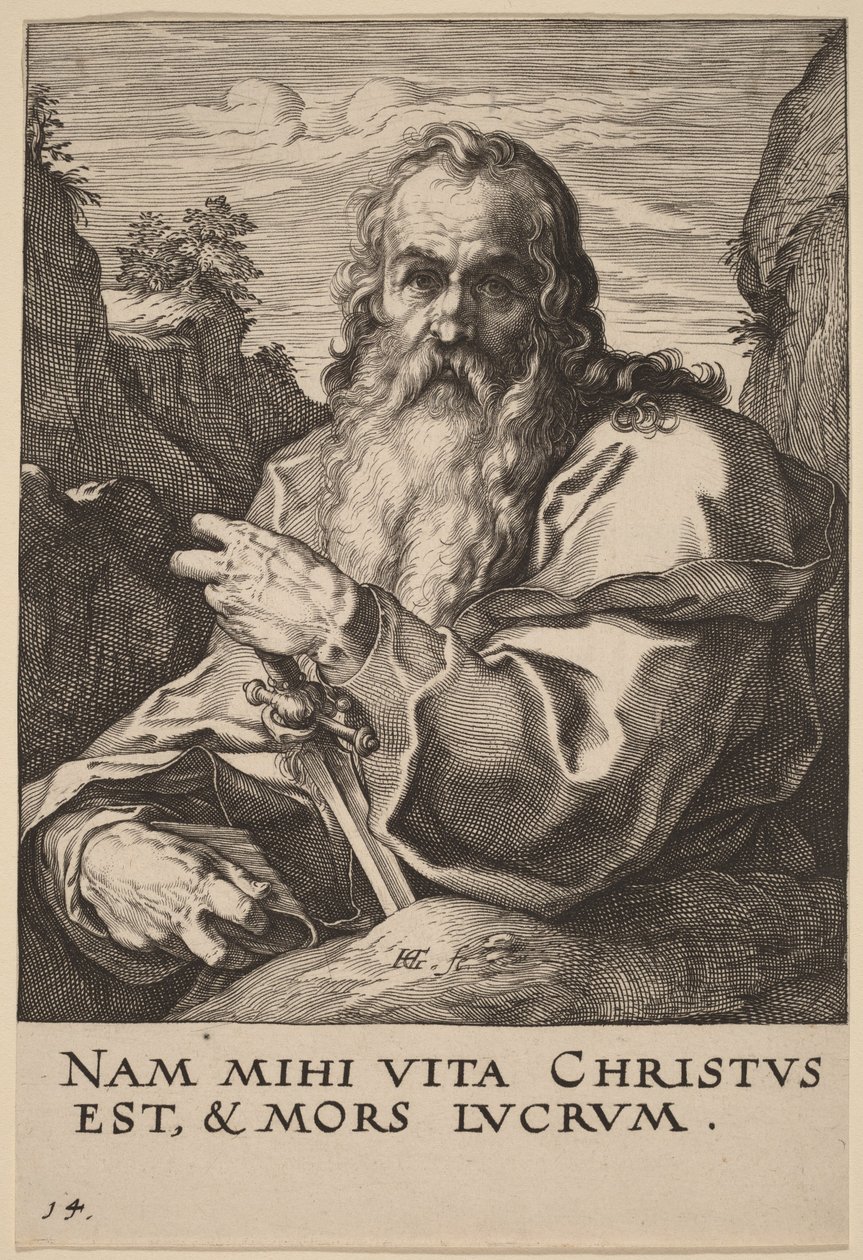 Szent Pál alkotó: Hendrick Goltzius
