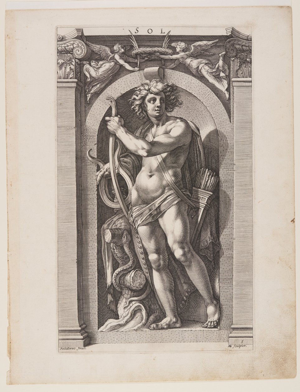Sol, a Nyolc pogány istenből alkotó: Hendrick Goltzius