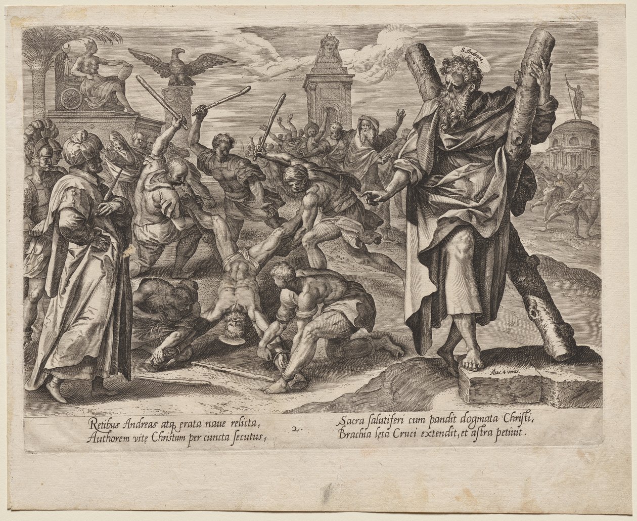 Szent András alkotó: Hendrick Goltzius