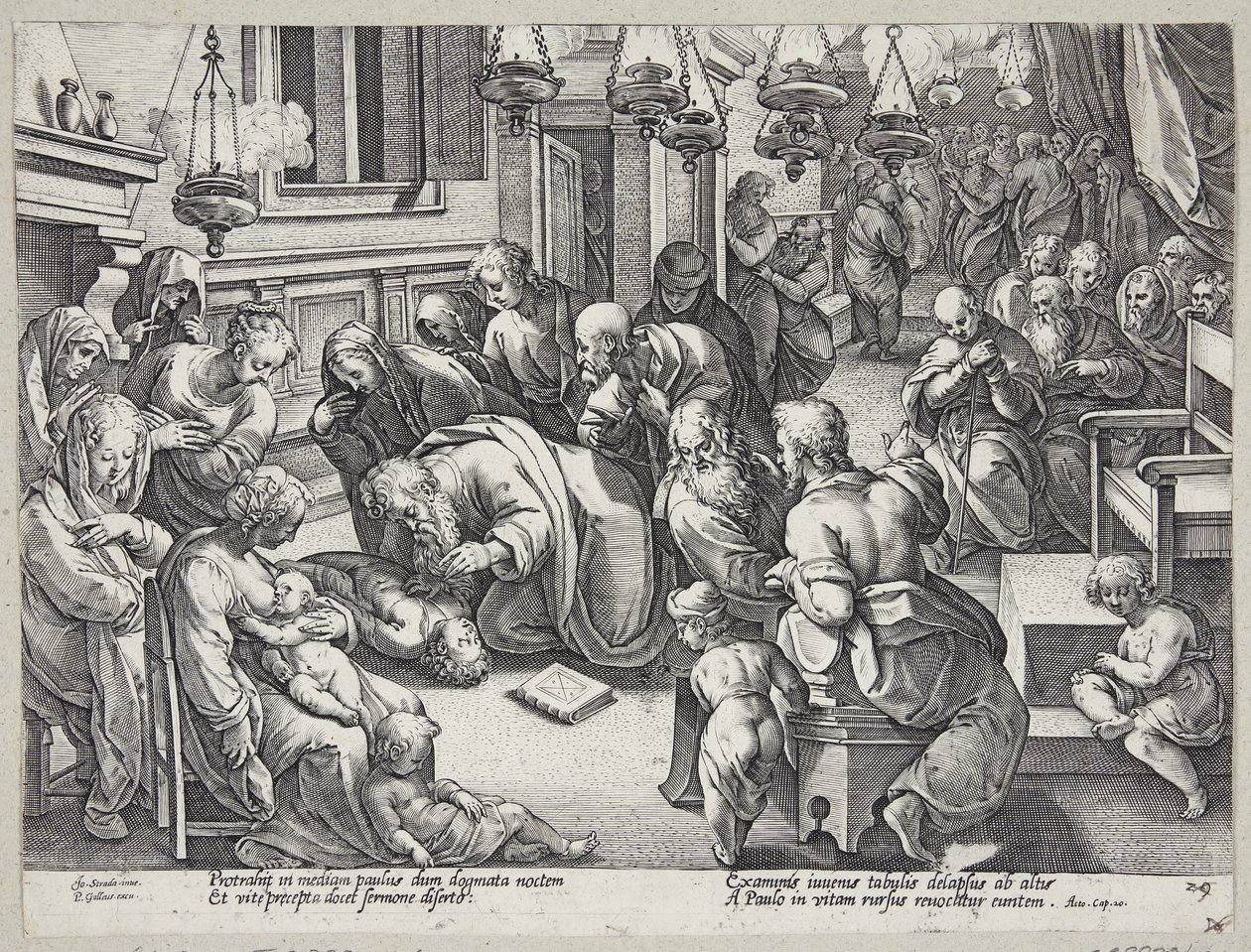Szent Pál nevelte fel Eutikhoszt alkotó: Hendrick Goltzius