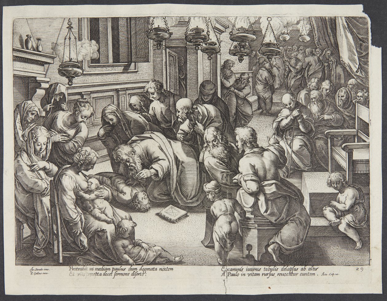 Szent Pál nevelte fel Eutikhoszt alkotó: Hendrick Goltzius