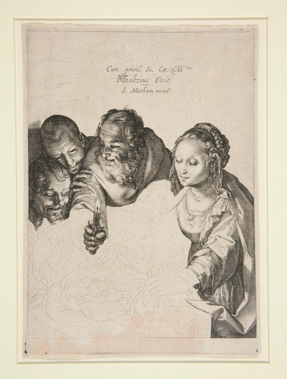 A Pásztorok imádata alkotó: Hendrick Goltzius
