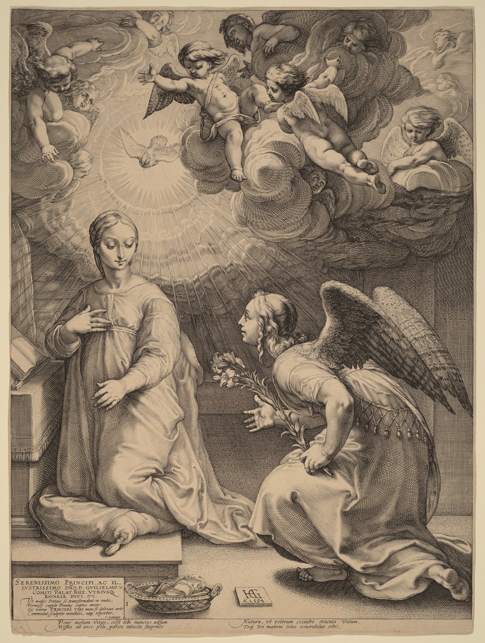 A Gyümölcsoltó Boldogasszony ünnepe alkotó: Hendrick Goltzius