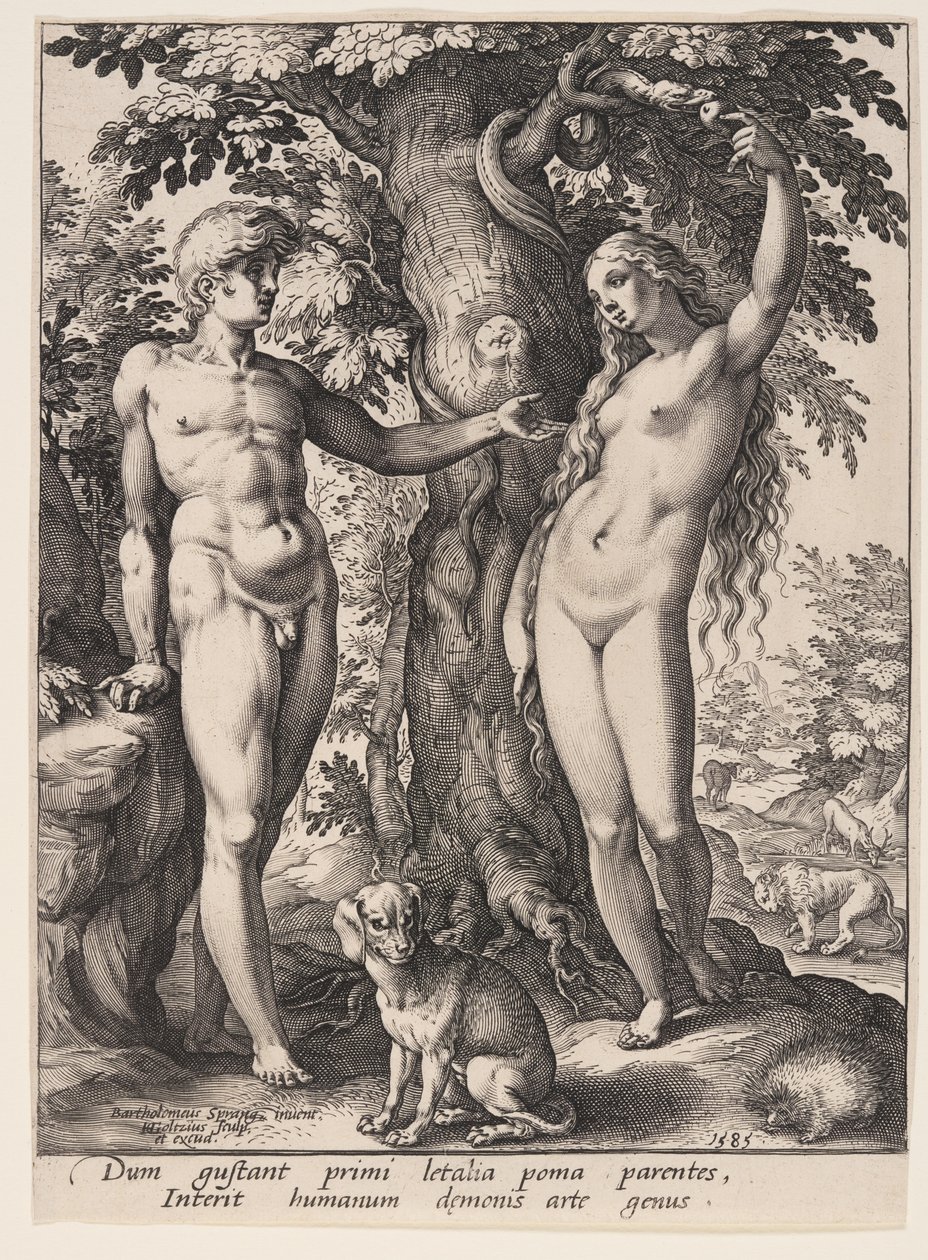 Az ember bukása alkotó: Hendrick Goltzius