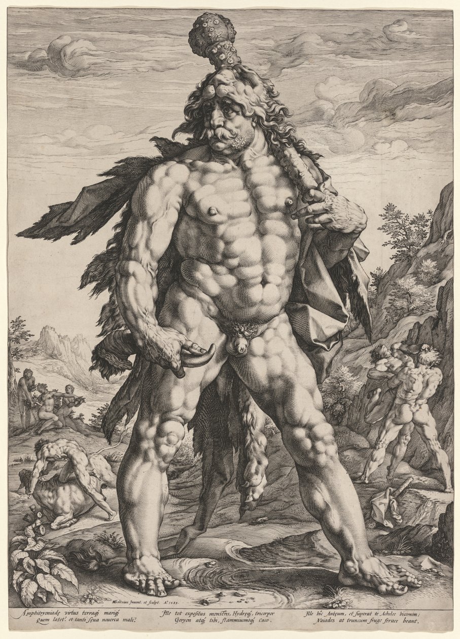 A Nagy Herkules vagy „Knollenman” alkotó: Hendrick Goltzius