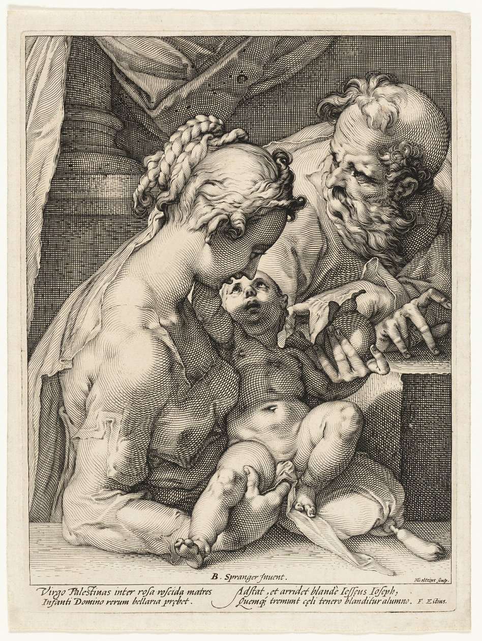 A Szent Család alkotó: Hendrick Goltzius