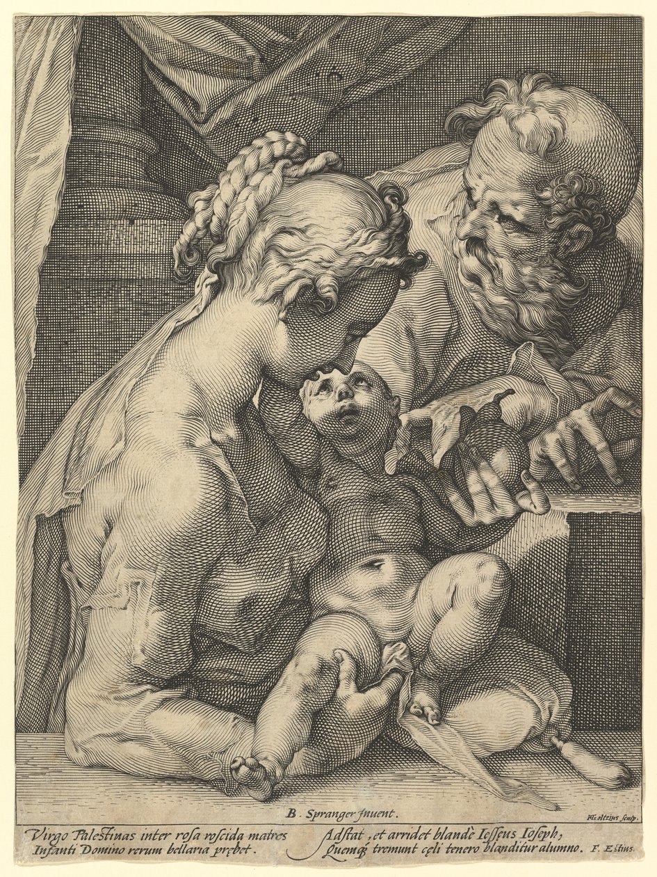 A Szent Család alkotó: Hendrick Goltzius