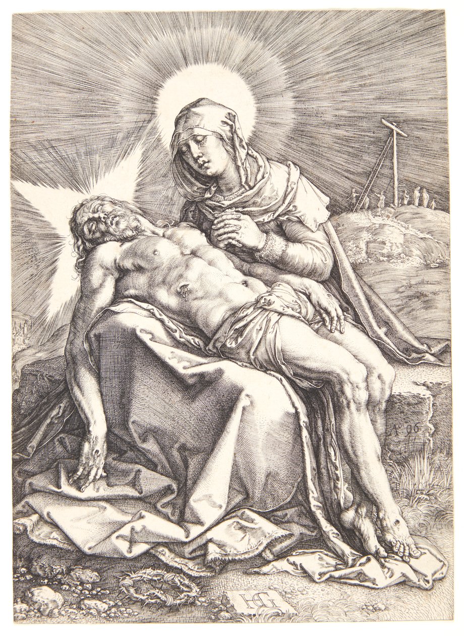 A Szűzanya siratása alkotó: Hendrick Goltzius