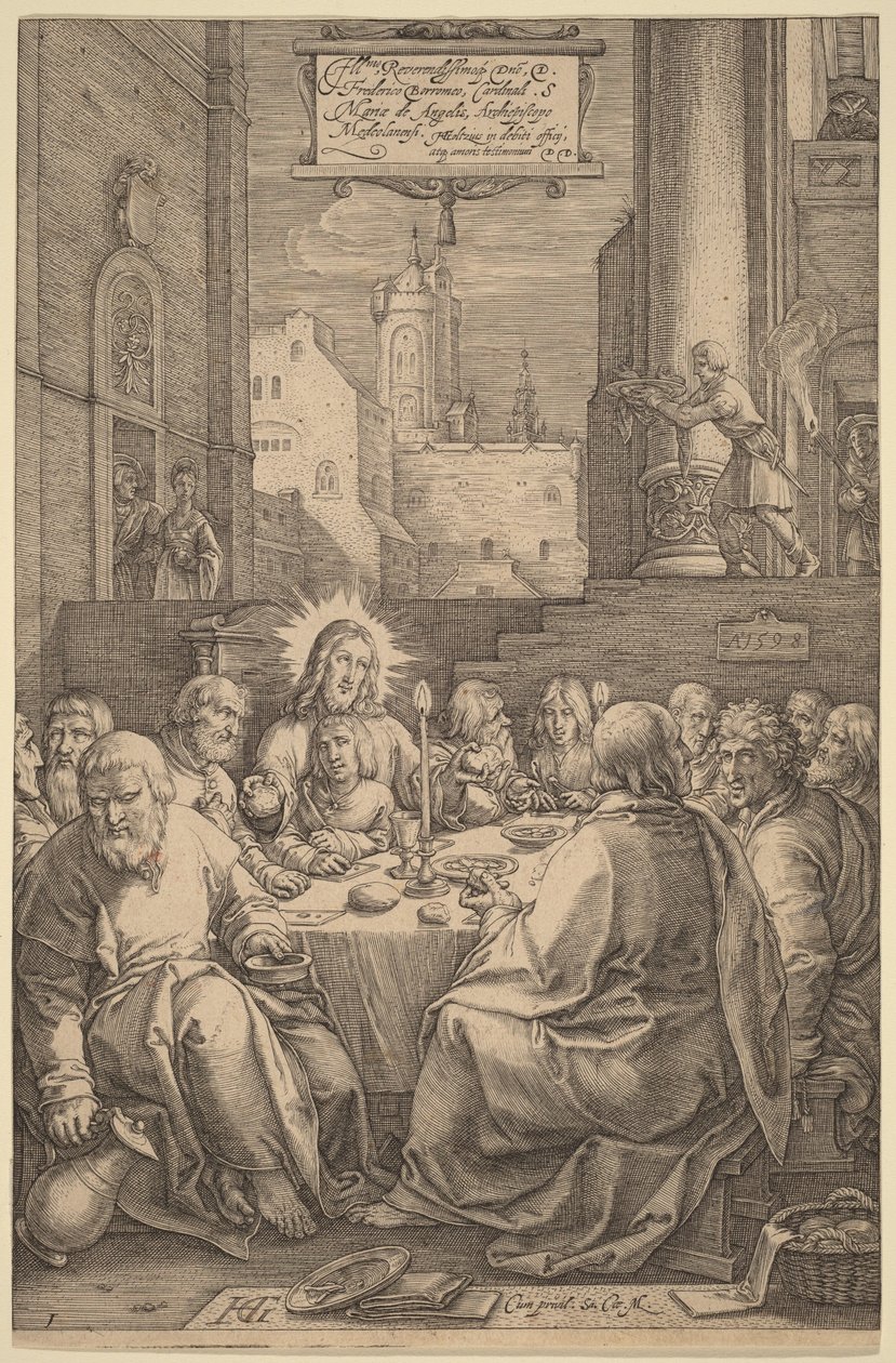 Az utolsó vacsora alkotó: Hendrick Goltzius