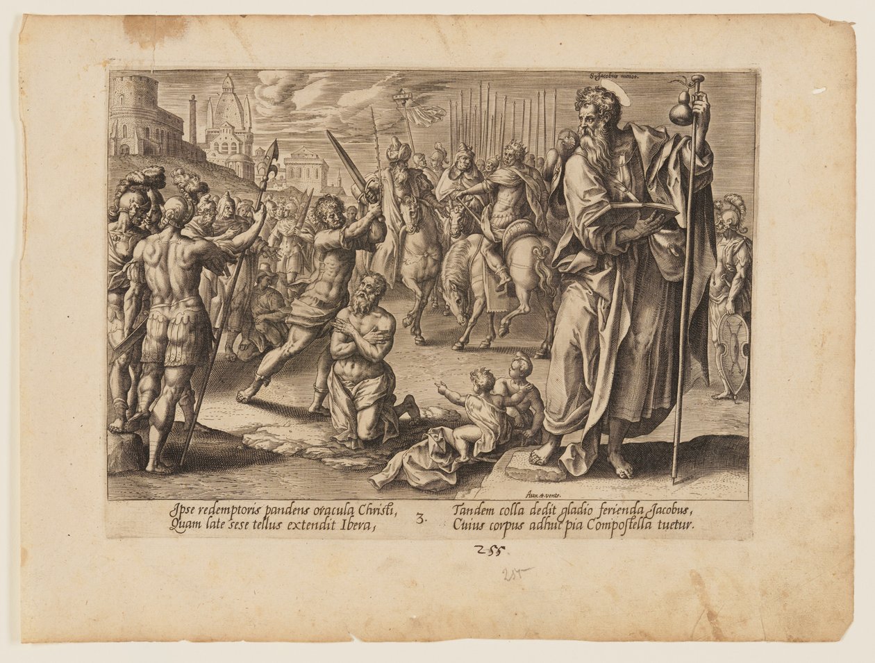 Major Szent Jakab mártíromsága, Krisztus és az apostolok mártíromságából alkotó: Hendrick Goltzius