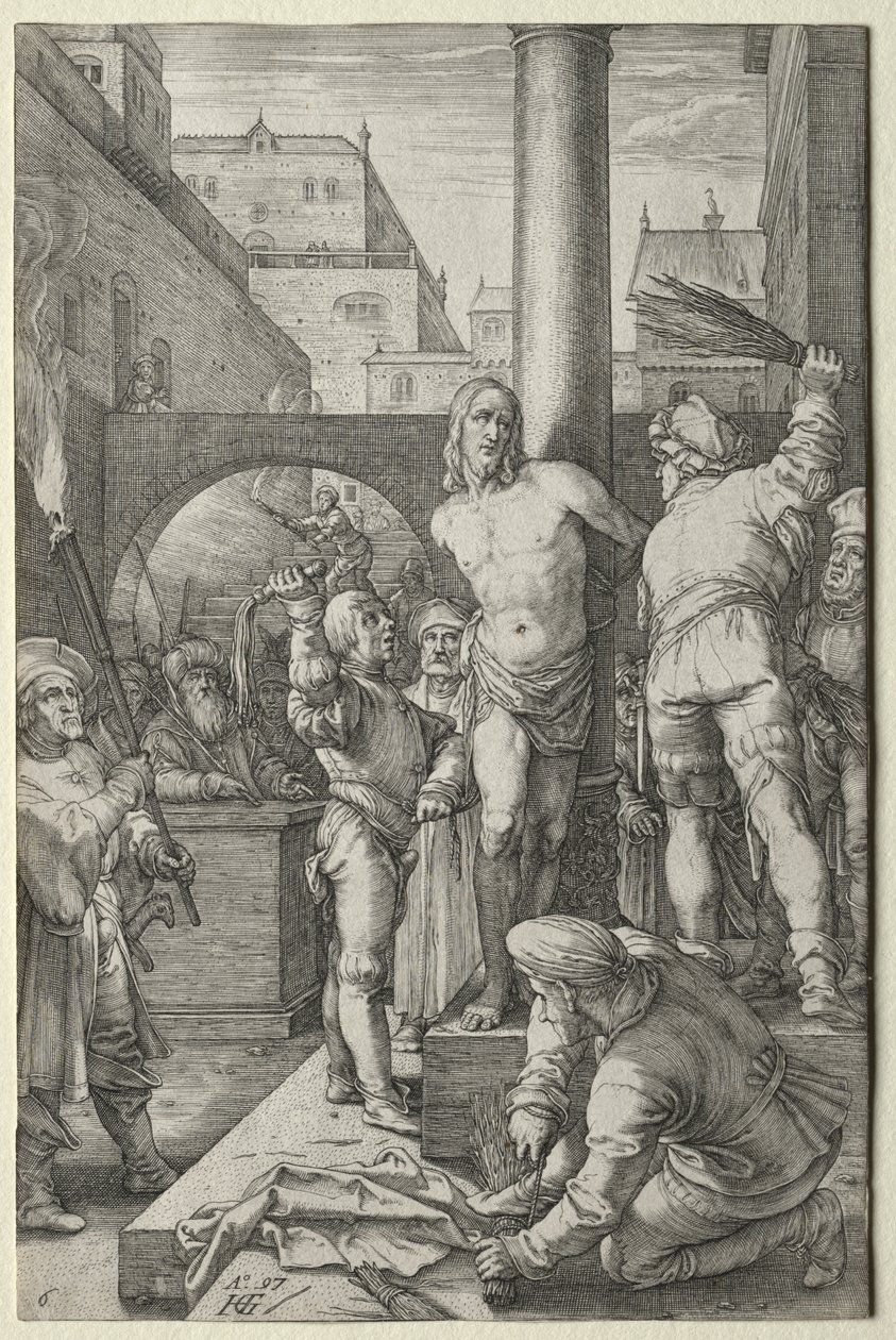 A szenvedély: A korbácsolás alkotó: Hendrick Goltzius
