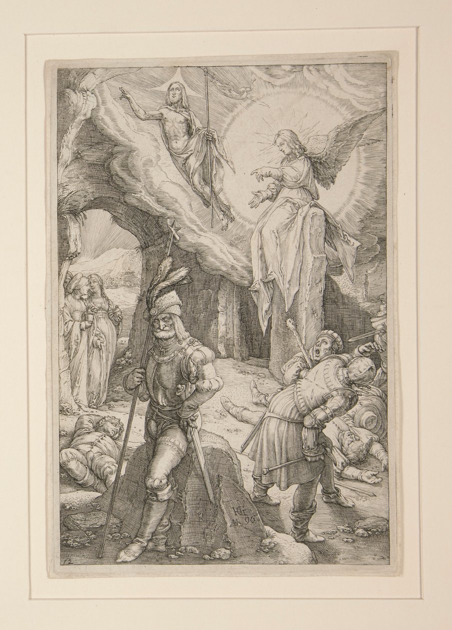 The Resurrection, a Passióból, 12. 12 metszetből álló sorozatban alkotó: Hendrick Goltzius