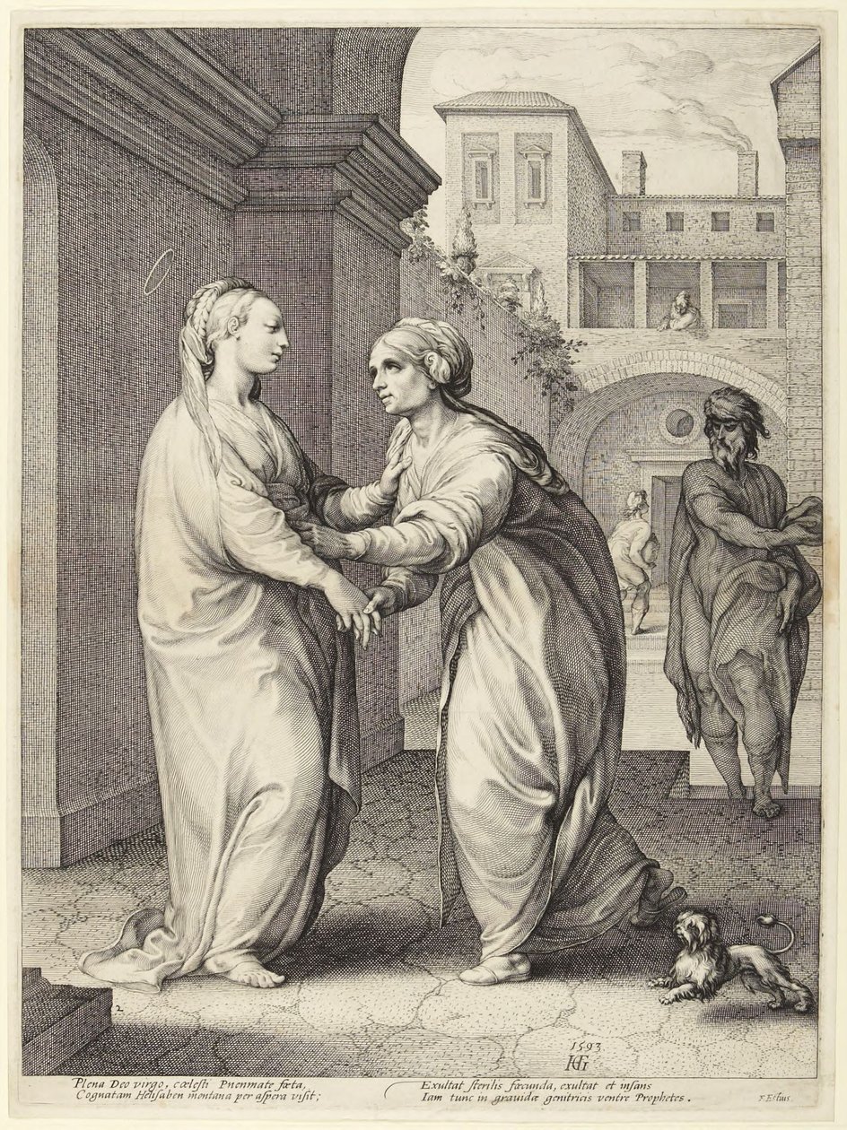 A Vizitáció alkotó: Hendrick Goltzius