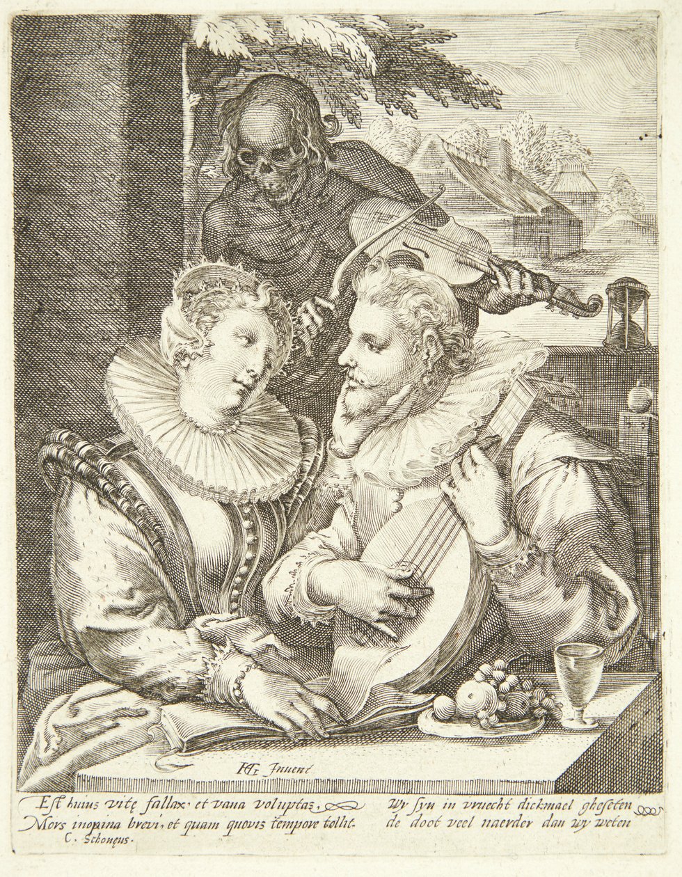 A halál meglátogatta a fiatal párt alkotó: Hendrick Goltzius