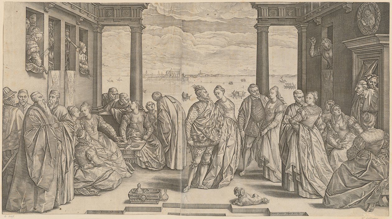 Velencei esküvő alkotó: Hendrick Goltzius
