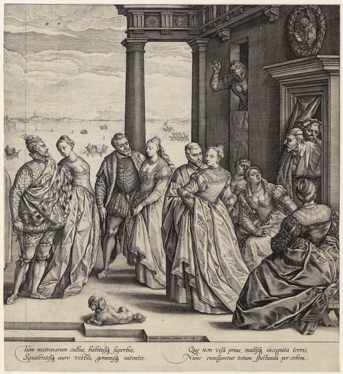 Velencei esküvő [a lap jobb oldala] alkotó: Hendrick Goltzius
