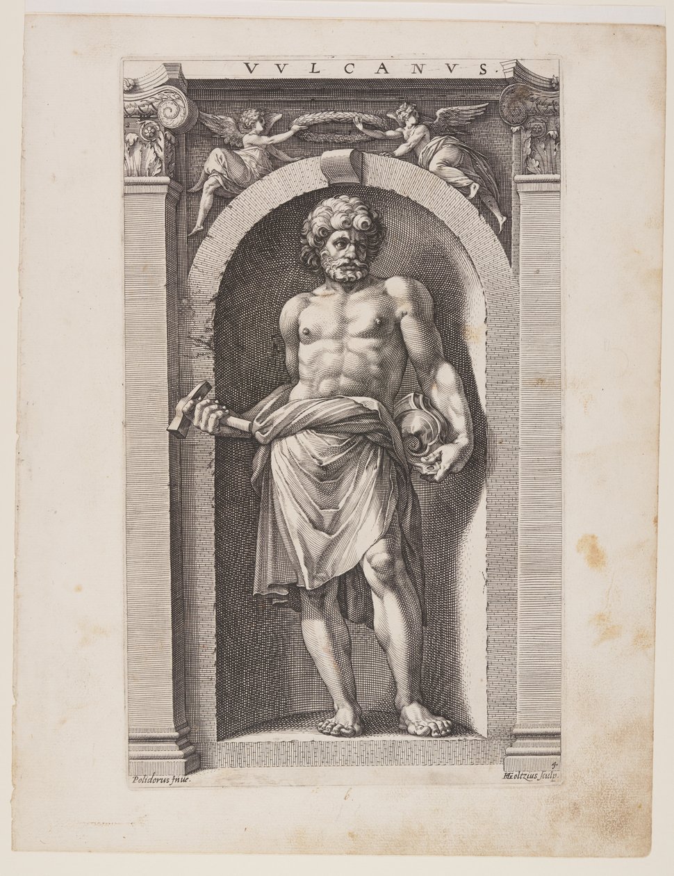 Vulcanus, a Nyolc pogány istenből alkotó: Hendrick Goltzius