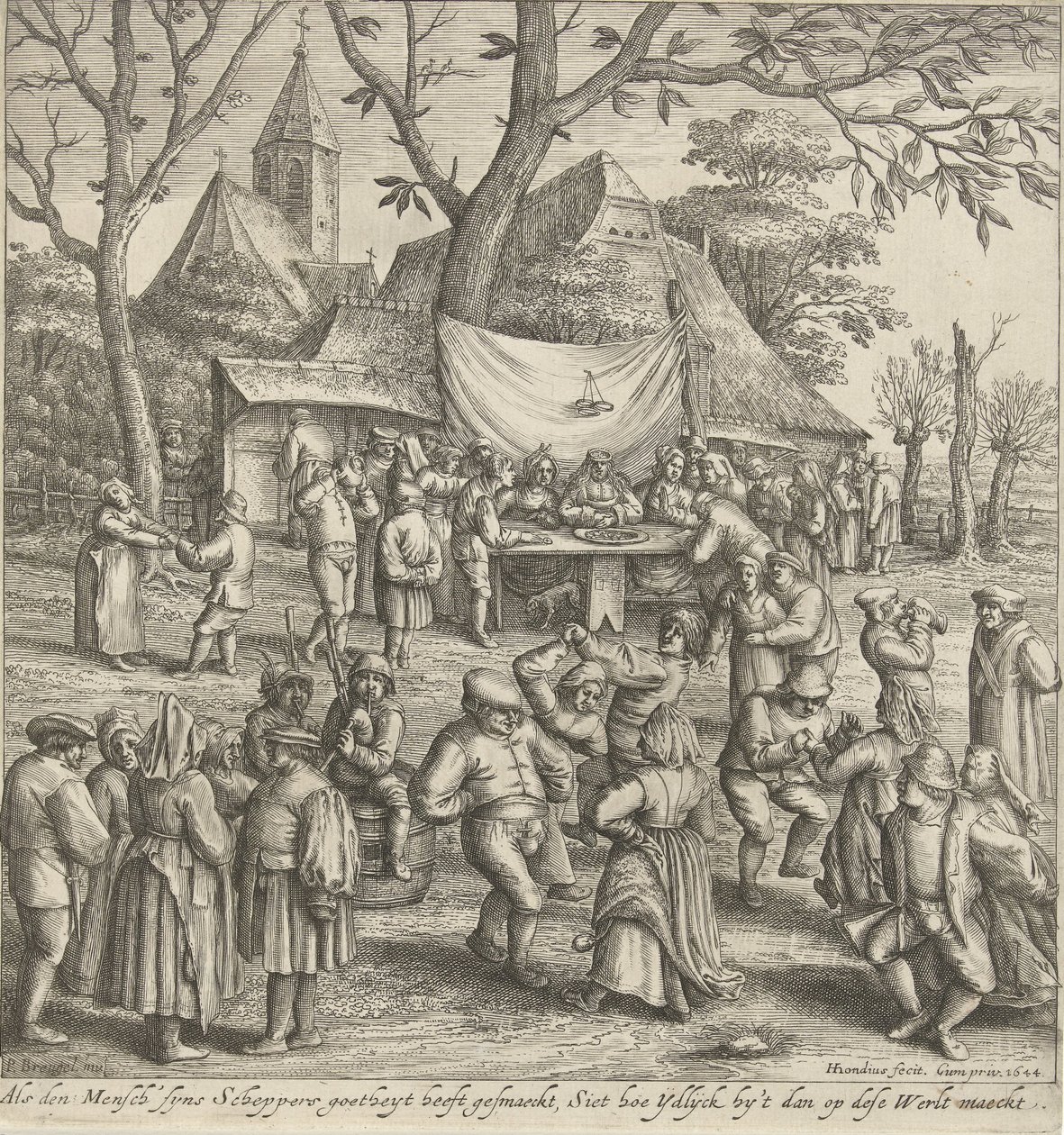 Gazda esküvője alkotó: Hendrick Hondius (I)