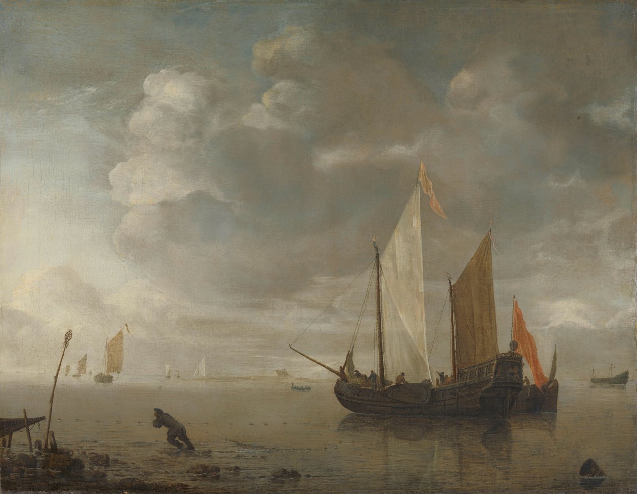 Nyugodt tenger alkotó: Hendrick Jacobsz. Dubbels