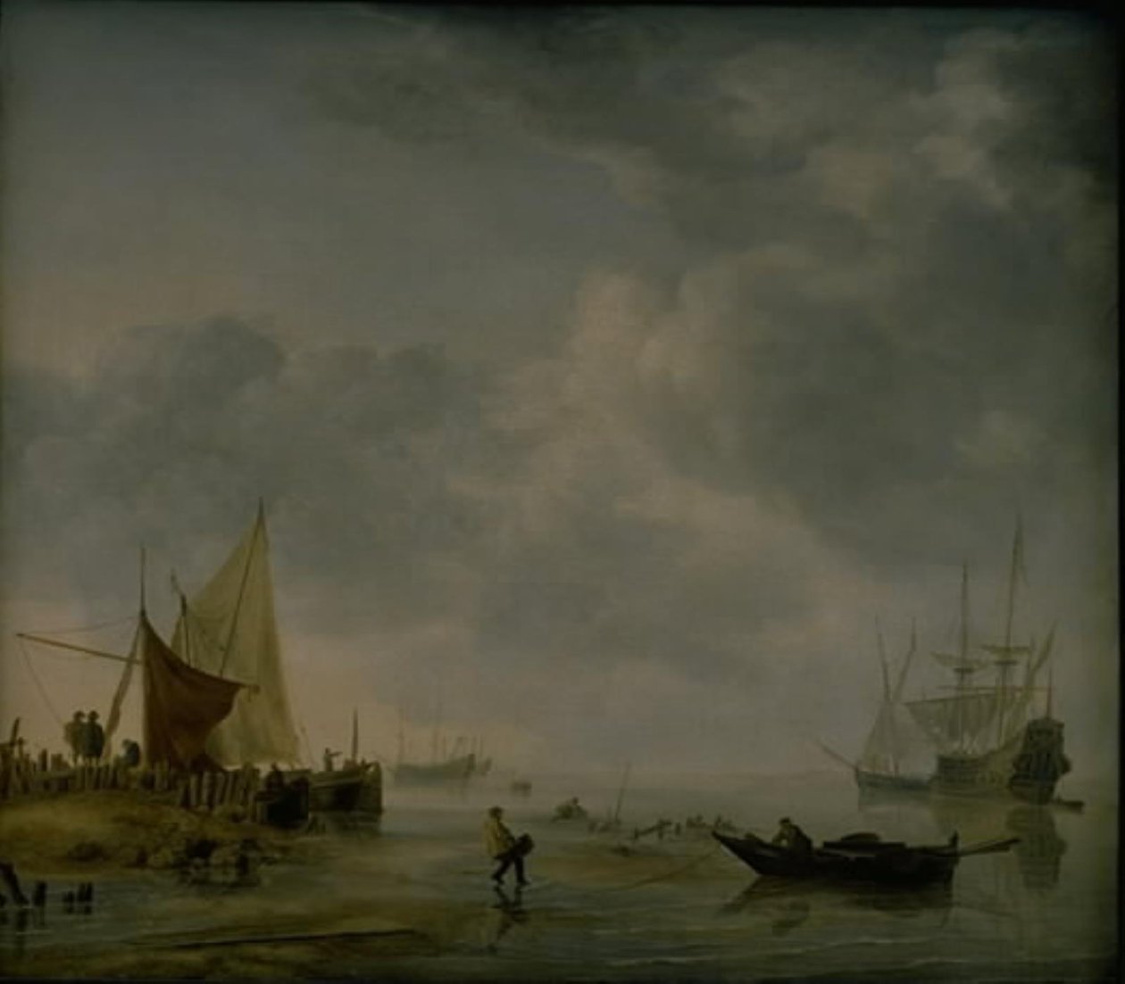 Kilátás a holland Roadsteadre alkotó: Hendrick Jacobsz Dubbels
