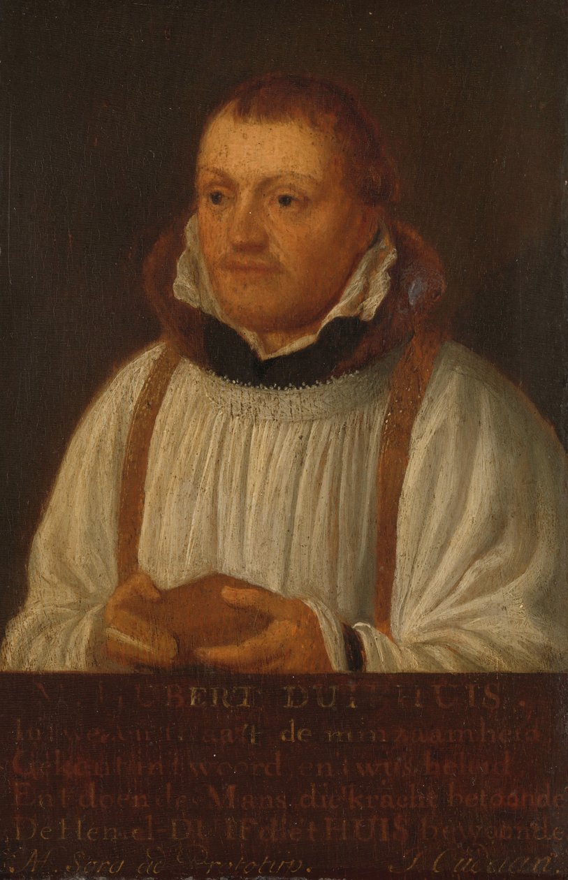 Huybert Duyfhuys (kb. 1515-81), az utrechti Szent Jakab-templom lelkészének portréja alkotó: Hendrick Martensz. Sorgh