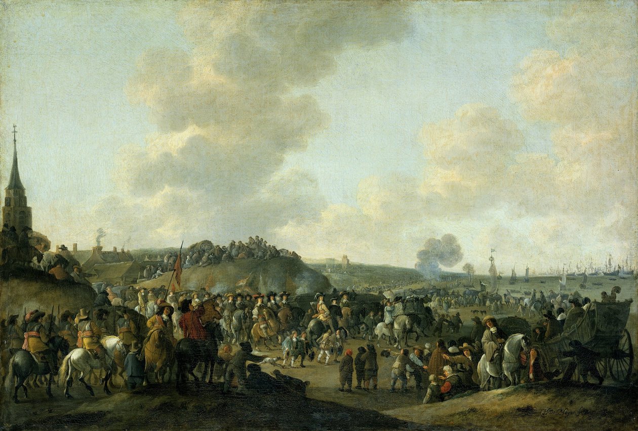 II. Károly angliai távozása Scheveningenből, 1660. június 2 alkotó: Hendrick de Meijer