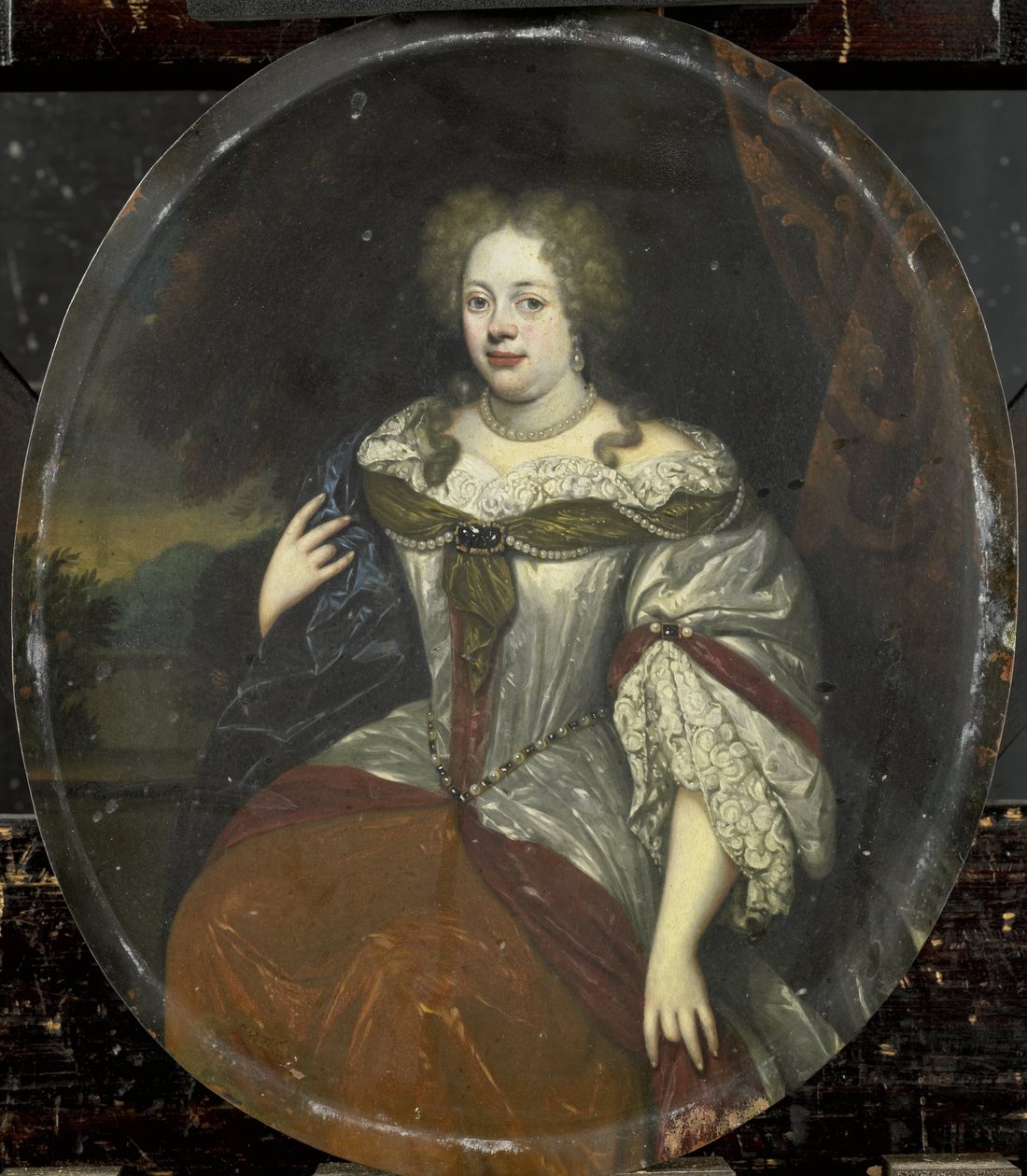 Frouck portréja, van Aylva bárónő, Hans Willem van Aylva felesége 1658 után alkotó: Hendrick de Valk