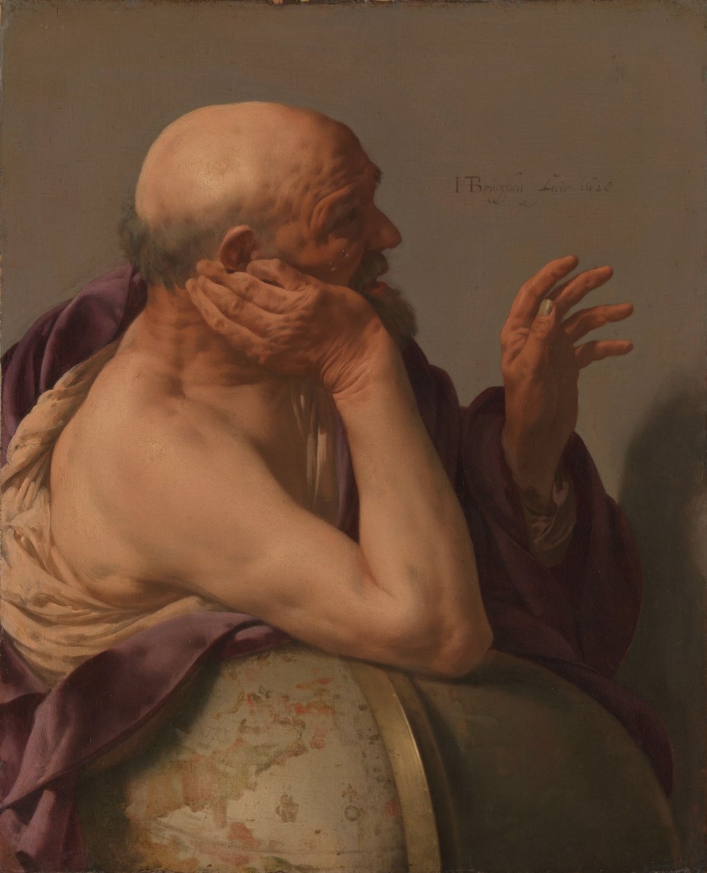 Hérakleitosz, 1628 alkotó: Hendrick ter Brugghen